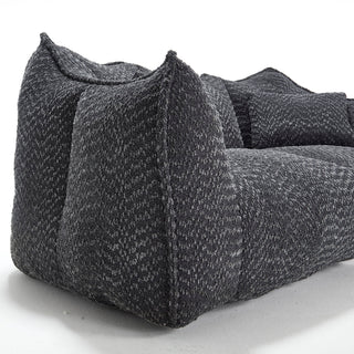 Comfortable Dual Beanbag Chair With High Resilience Foam Core For 2 People