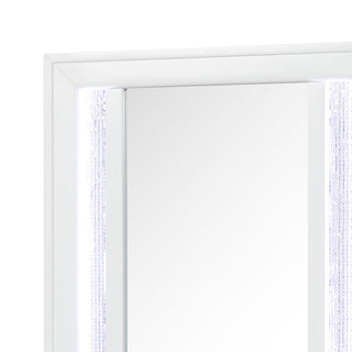 Abigale - Nightstand Top Mirror With LED Lighting (Only Mirror Top) - White