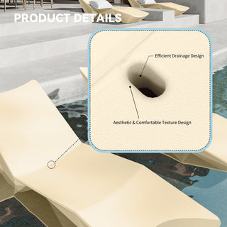 S - Shaped Pool Lounger, Ergonomic Design