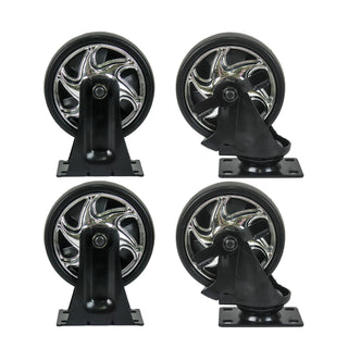 4 Drawers Multifunctional Tool Cart With Wheels And Wooden Top