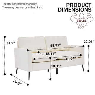 Upholstered Sofa Loveseat For Living Room