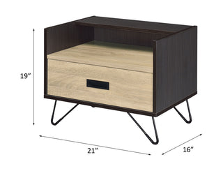 Melkree - Accent Table With Display & Utility Function - Black