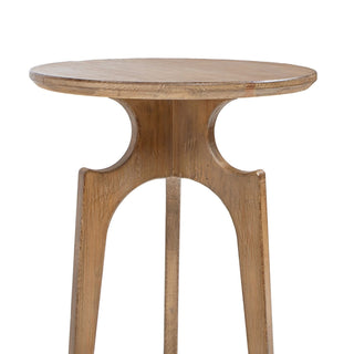Carmel - Round Side Table - Antique Brown