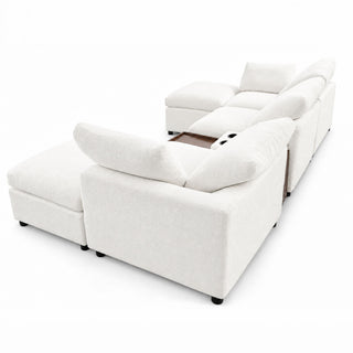 Modular Cloud Couch With Storage Console