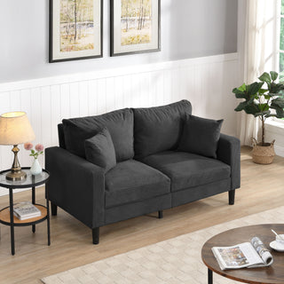 Modern Upholstered Loveseat Sofa, High Resilience