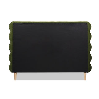 Stockholm - Modern Wavy Headboard Platform Bed
