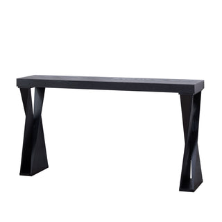 Console Table With Crossed Legs For Hallway - Black