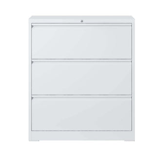 Lateral File Cabinet, Locking Heavy Duty, Anti-Tip Safety Interlock, Vertical Storage For Letter/Legal/A4 Files