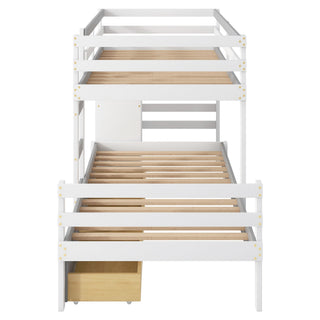 Loft Bunk Bed With Drawers And Ladder