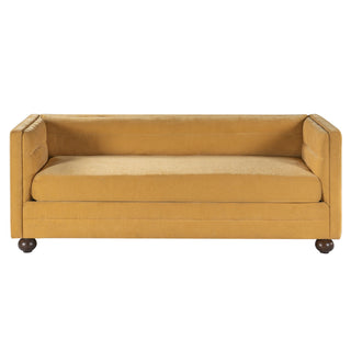 3 Seater Sofa Upholstery With Square Arms, Living Room Couch