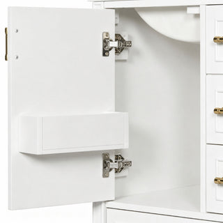 Modern Bathroom Vanity With Sink, Soft Close Doors, 3 Drawers