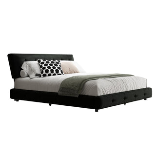 Tufted Headboard With Extra-Large Ultra-Soft Cloud Pillow Design