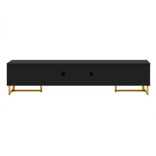 TV Media Console Table, TV Stand With Storage For Living Room - Black