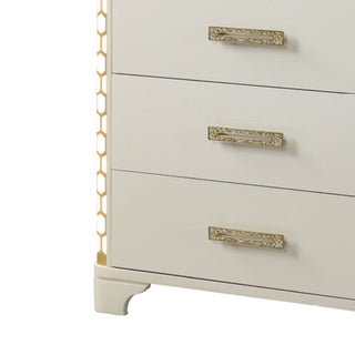 Jasmine - 5 Drawer Chest With Side LED Lightning - Beige