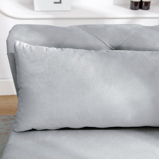 Chaise Lounge Indoor, Lounge Chair For Bedroom With Storage & Pillow, Modern Upholstered Rolled Arm Chase Lounge For Sleeping With Nailhead Trim For Living Room Bedroom Office