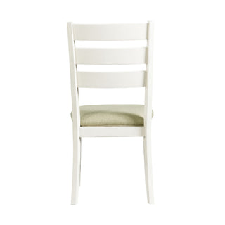 Park Creek - Ladder Back Side Chair (Set of 2) - Cottage White Finish