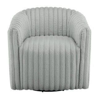 Alexa Barrel Swivel Chair - Gray