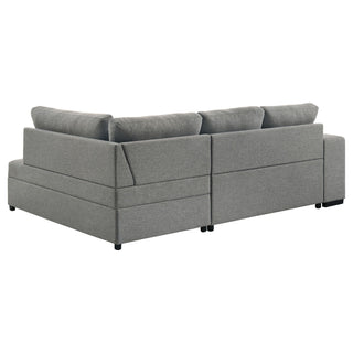 Atkinson - Sleeper Sectional Sofa With Lift Top Chaise - Gray