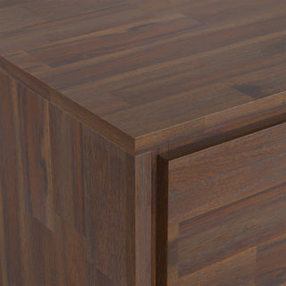 Lowry - TV Media Stand - Distressed Charcoal Brown