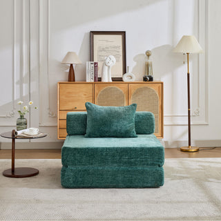 Convertible Floor Sofa Bed With Fixed Shape Frame For Living Room