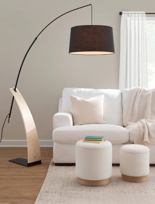 Robyn - Floor Lamp - Natural / Black