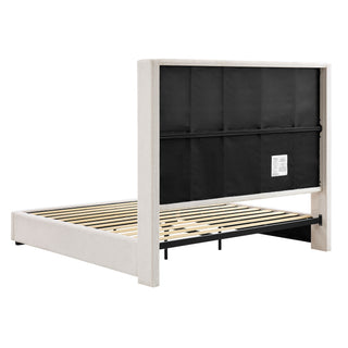 Hampton - Upholstered Platform Bed With Tall Headboard