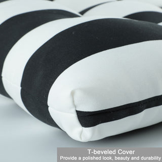 2 Piece High Back Patio Chair Cushion Set, Tufted Adirondack And Rocking Chair Cushions