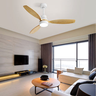 Indoor Ceiling Fan With Dimmable LED Light, 6 Speed Remote ControlLED DC Motor, Reversible Blades