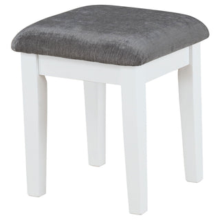 Elijah - Vanity Set With Lighting And Stool - White