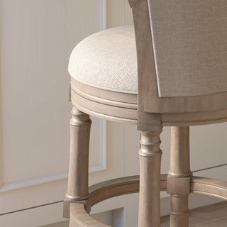 Barrel Back Stool With Swivel