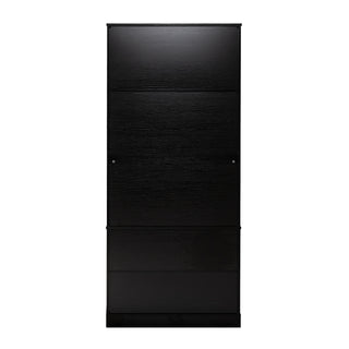 Fluted Kitchen Pantry Cabinet With 2 Large Drawers & 8 Door Spice Rack