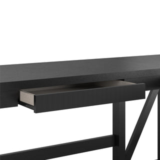Crestwood - Lift Top L Desk - Black