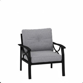 All-Weather Armchairs With Cushions, Modern Sculptural Design (Set of 2)