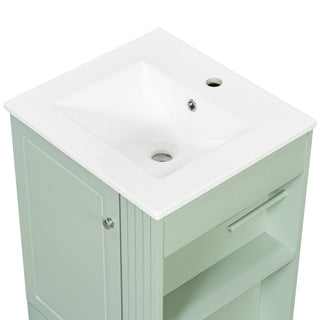 Modern Freestanding Bathroom Vanity With Sink, Soft-Close Drawer, Towel Bar