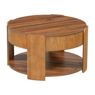 Round Lift Top Coffee Table With Hidden Storage