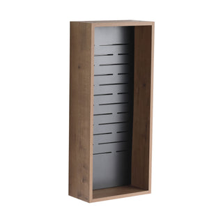 Wall Mounted Storage Cabinet With 4 Diy Accessories - Imitative Oak
