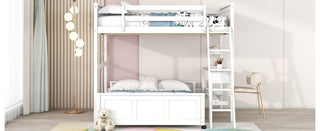 Full Over Full Bunk Bed With Desk
