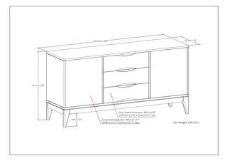 Harper - Sideboard Buffet - Walnut Brown