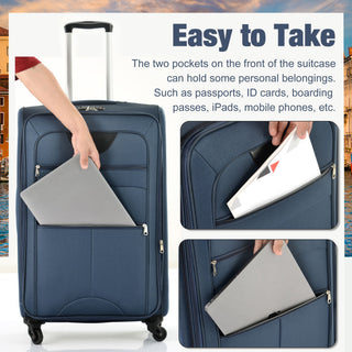 Softside Luggage Expandable Set & Duffel Bag Upright Spinner