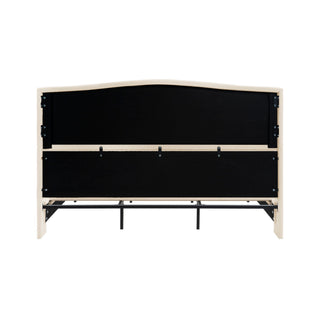 Platform Bed Frame With Tall Headboard And High Footboard