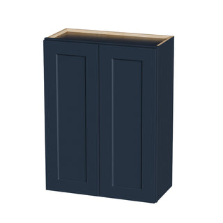 Shaker Wall Cabinet With Soft Close Hinges, Adjustable Shelves, Double Door