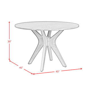 Santa Barbara - Round Dining Table - Walnut