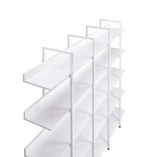 Vintage Industrial 5 Tier Open Bookcase