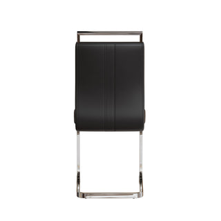Modern Dining Chairs With Padded Seat, High Back