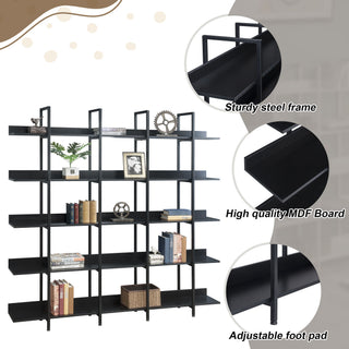 Vintage Industrial 5 Tier Bookcase