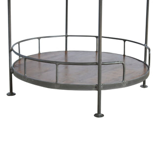 Round Butler Tray Table - Chestnut