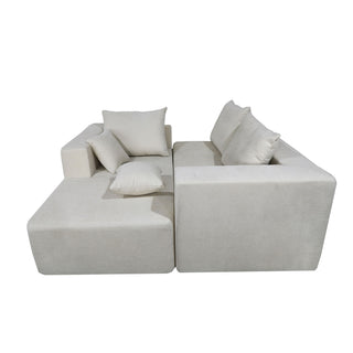 Modular Corner Sofa With Soft Fabric