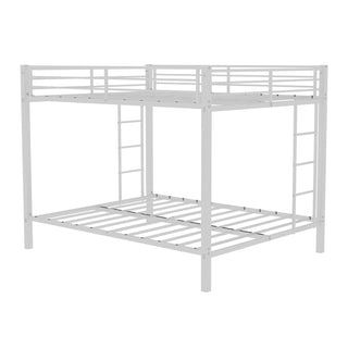 Bunk Bed For Kids, Convertible Frame With Ladders & Guardrail