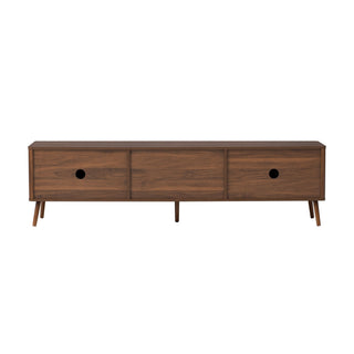 70" TV Stand With Storage Drawers And Cabinets For TVs Up To 80" - Walnut