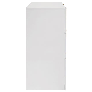 Lauryn - 6 Drawer Dresser Cabinet - Gloss White